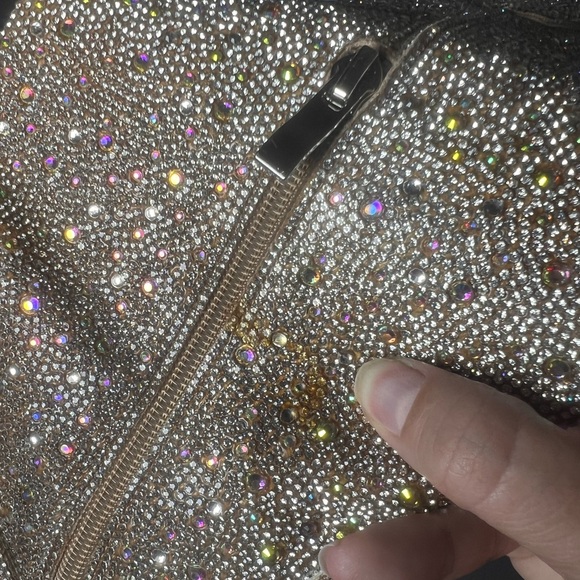 Rhinestone Cowgirl Boots Silver Sparkling Bedazzled Mid-Calf Size 7.5 or 8 - Picture 12 of 13